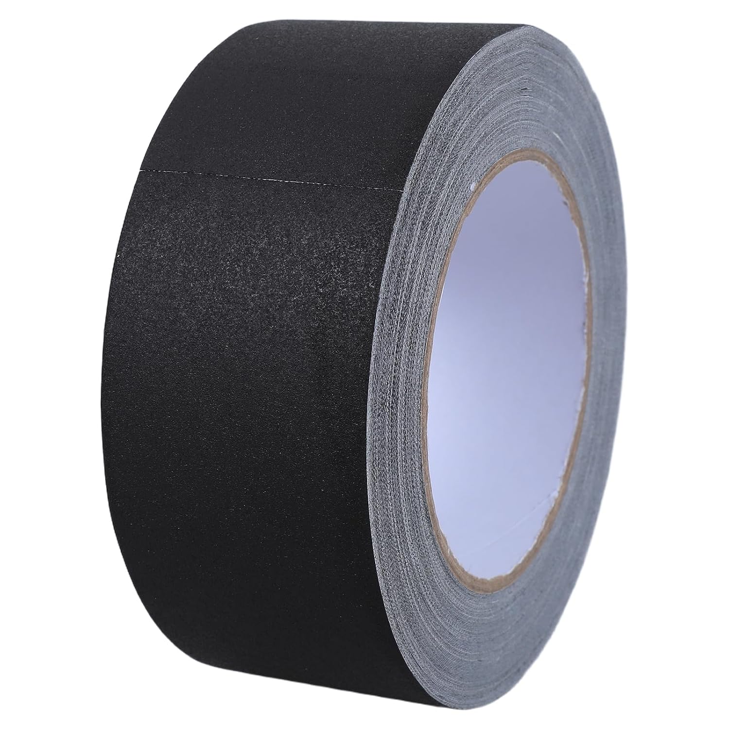 OUNONA 2 Inch X 30 Yards Matte Black Gaffer Tape Roll Industrial Grade Fabric Tape for Carpet, Stage, and Floor Marking with Heavy Duty Adhesion and Removable Non-Reflective Surface