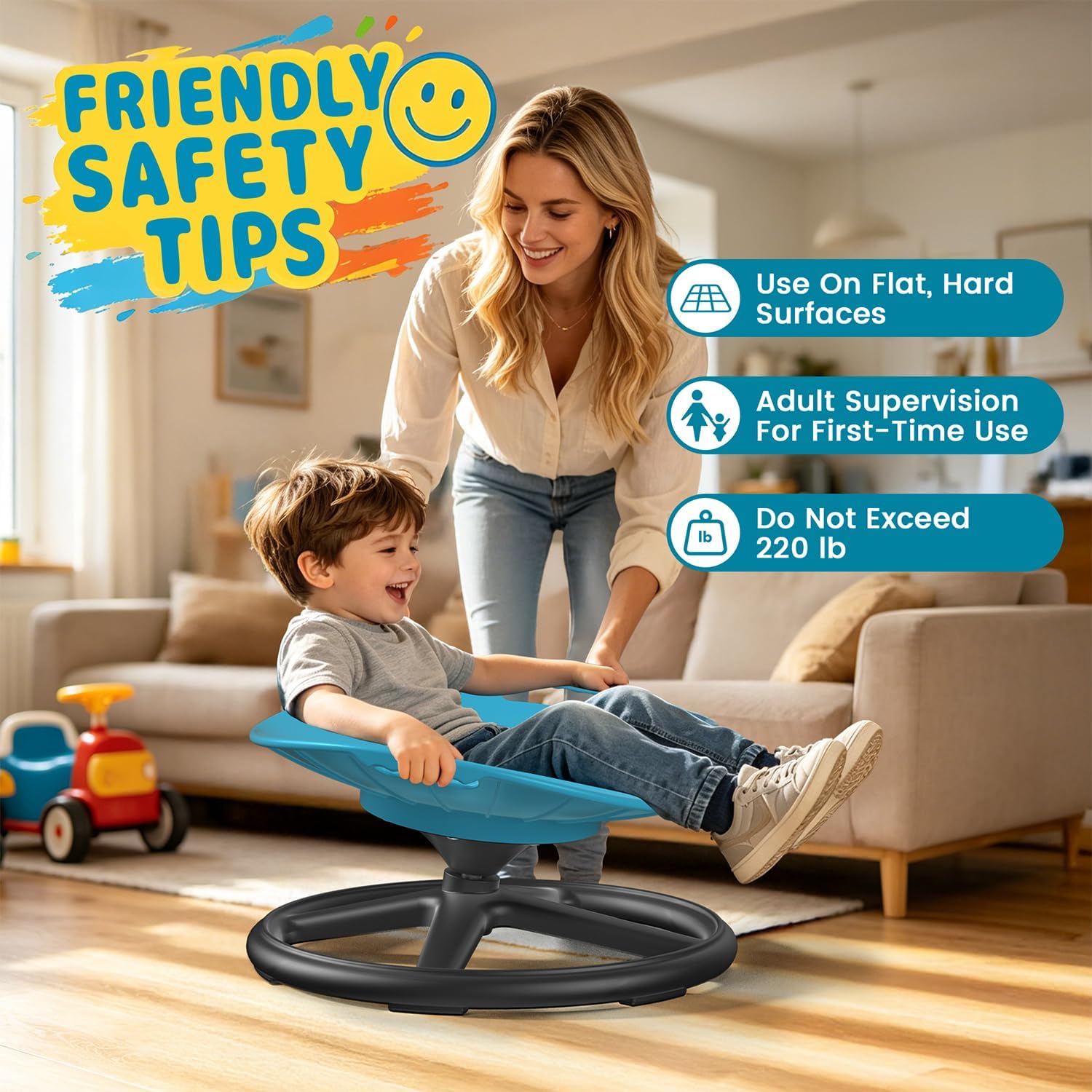 Spinning Chair for Autistic Kids | Sensory Spinning Chair and Sit and Spin Toy | Sensory Seat for Toddlers Development