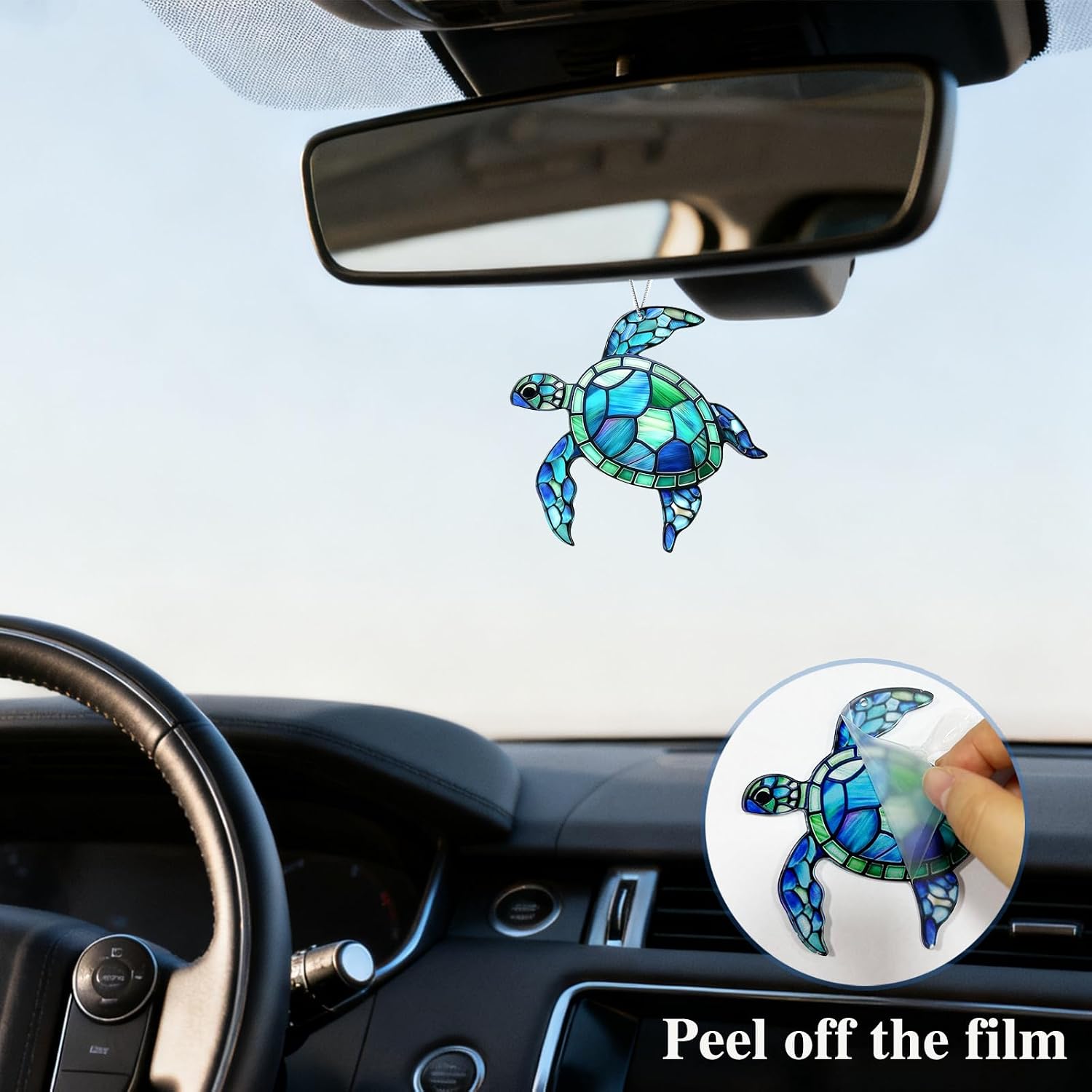 Sea Turtle Acrylic Ornament with Story Gifts Card for Friends