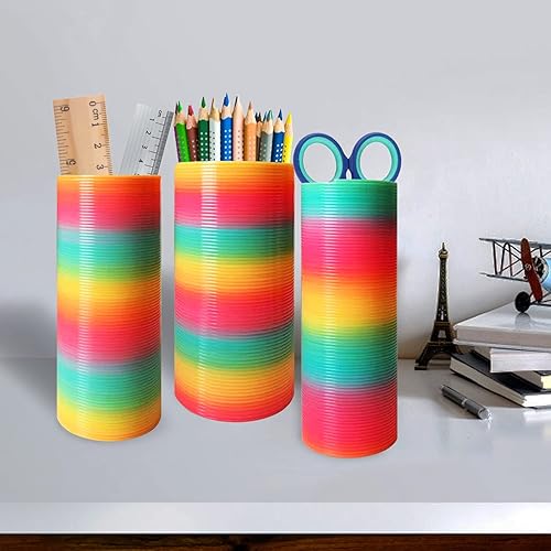 Miniatura 3 de Vinciph 3 piezas de juguete mágico de resorte helicoidal, colorido arco iris de plástico, suministros de fiesta para niños y niñas, juguetes de