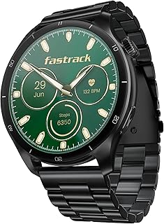 Fastrack Fastrack Dezire FX1 PRO Fashion Smart Watch, 1.43" AMOLED, 466*466 Pixel Resolution, SingleSync BT Calling, AI Voice Assistant, 100+ Sports Modes & Smartwatch Faces, Upto 5 Day Battery, IP68 (Black)