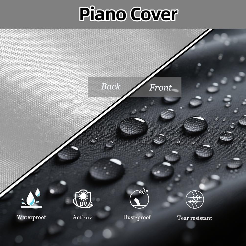 88 Keys Piano Keyboard Dust Cover, Water Proof, Digital Electronic Piano Keyboard Covers, Piano Essential Accessories
