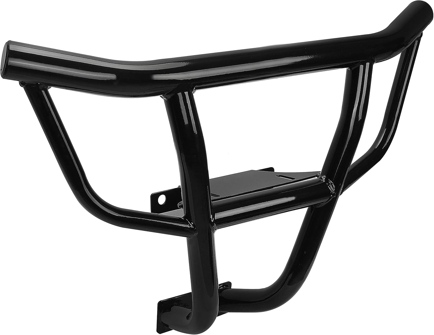 KUAFU Front Bumper Brush Guard Compatible with 2014-2023 Polaris RZR XP 4 1000 Turbo S Black Steel Heavy Duty Accessories
