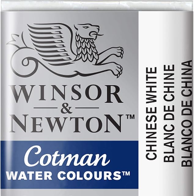 Winsor & Newton Cotman Watercolour Paint Half Pan  Chinese White 150