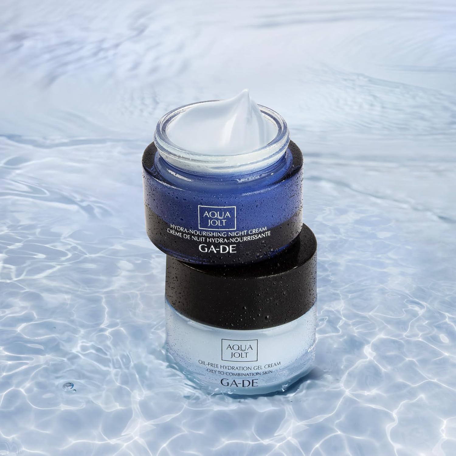 GA-DE Aqua Jolt Hydra-Nourishing Night Cream - Face Moisturizer with Hyaluronic Acid - Face Cream with Tamarind Extract H-22 and Vitamin E - 1.7 oz