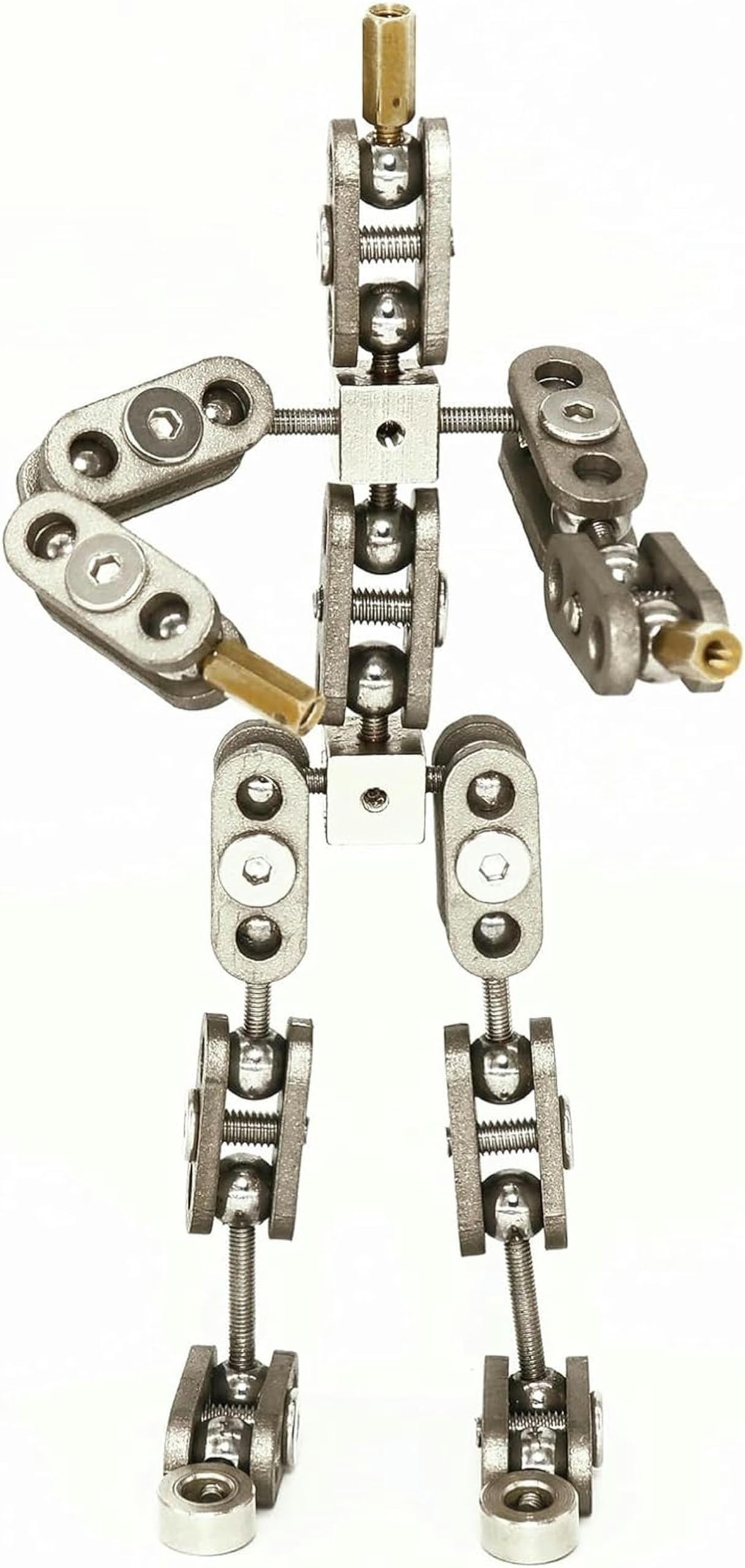 Armature Stop Motion pour figurine marionnette métal 15cm et kit de studio DIY