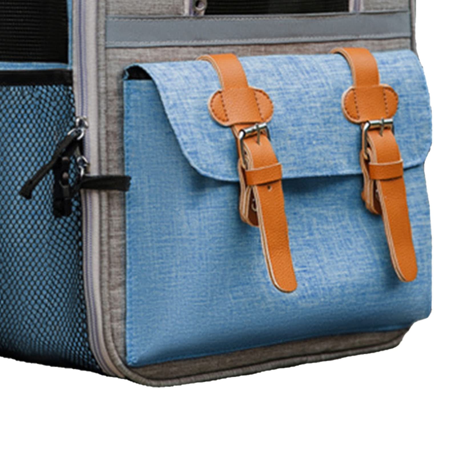Borsa Zaino per Animali Domestici, Zaino per Gatti Comodo e di Grande capacità per i Cani in Movimento (BLUE)
