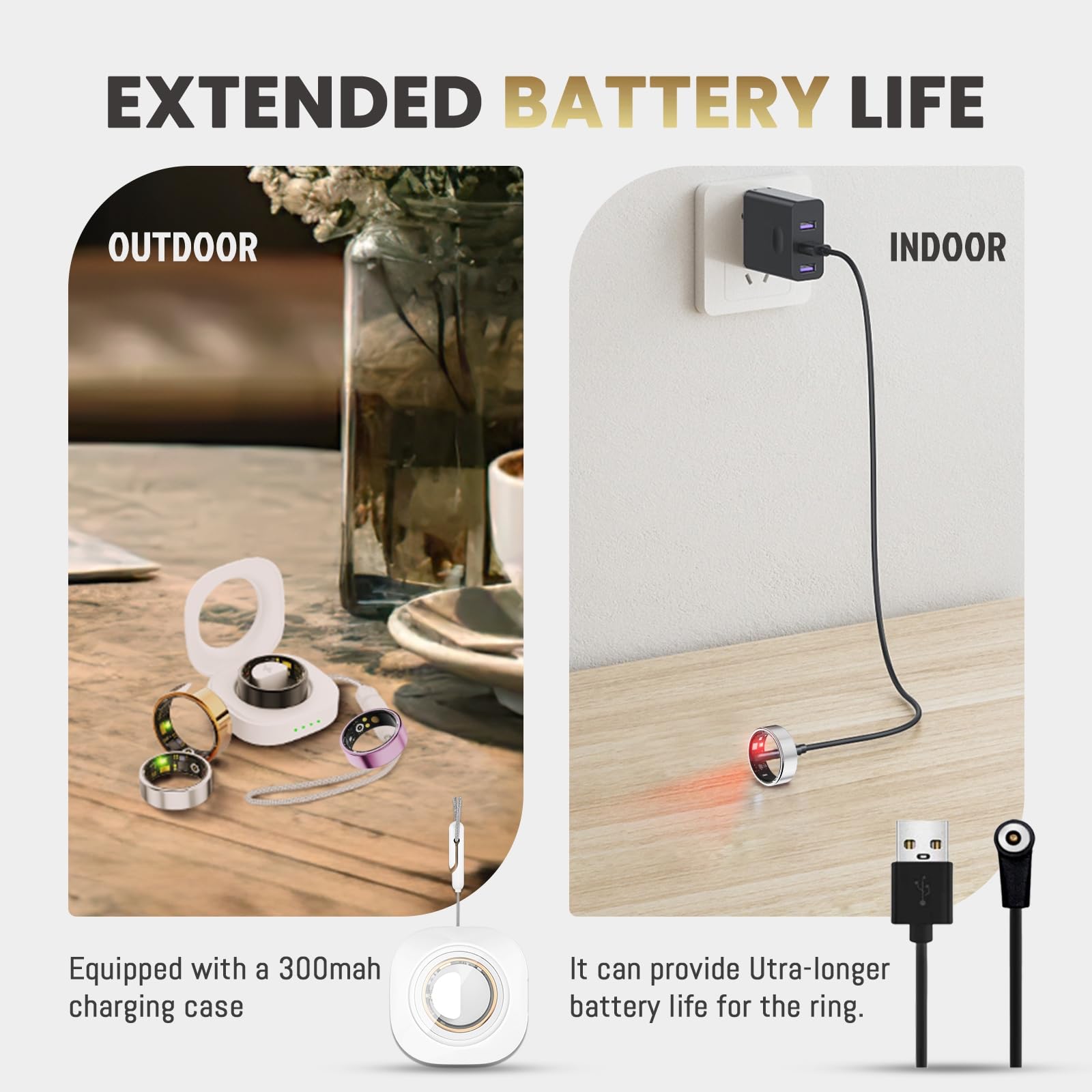 Smart Ring For Women Men, Health Tracker with Heart Rate/Blood Oxygen/Blood Pressure/Sleep Monitoring/Step Counting, IP68 Waterproof Fitness ring, No App Fees for iPhone & Android (Lavender Pink, 6#)