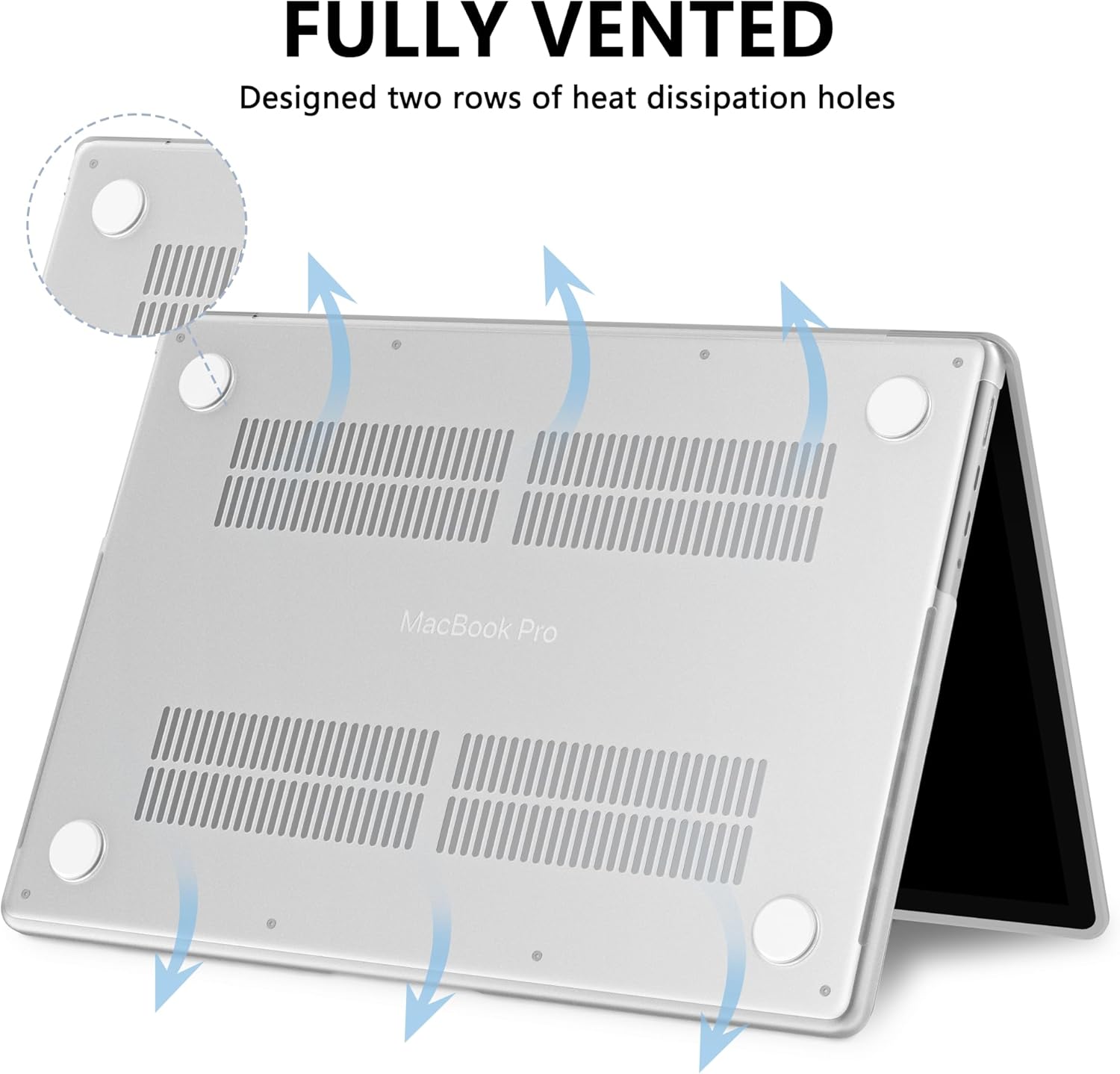 AKIT Compatible with MacBook Pro 14 inch Case Sparkly 2025-2021 M5 M4 M3 M2 M1 A3434 A3112 A3185 A3401 A2918 A2992 A2779 A2442, Glossy Glitter [Anti-Cracking] Hard Shell Laptop Case Cover, Black - Image 6