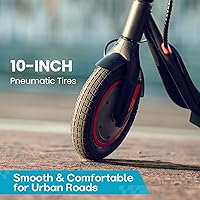 Vista 12 de iScooter Patinete eléctrico, rango de 25/22/18 millas, velocidad máxima de 25/19/15.6 MPH, 800W/500W/350W Scooter eléctrico plegable con sistemas