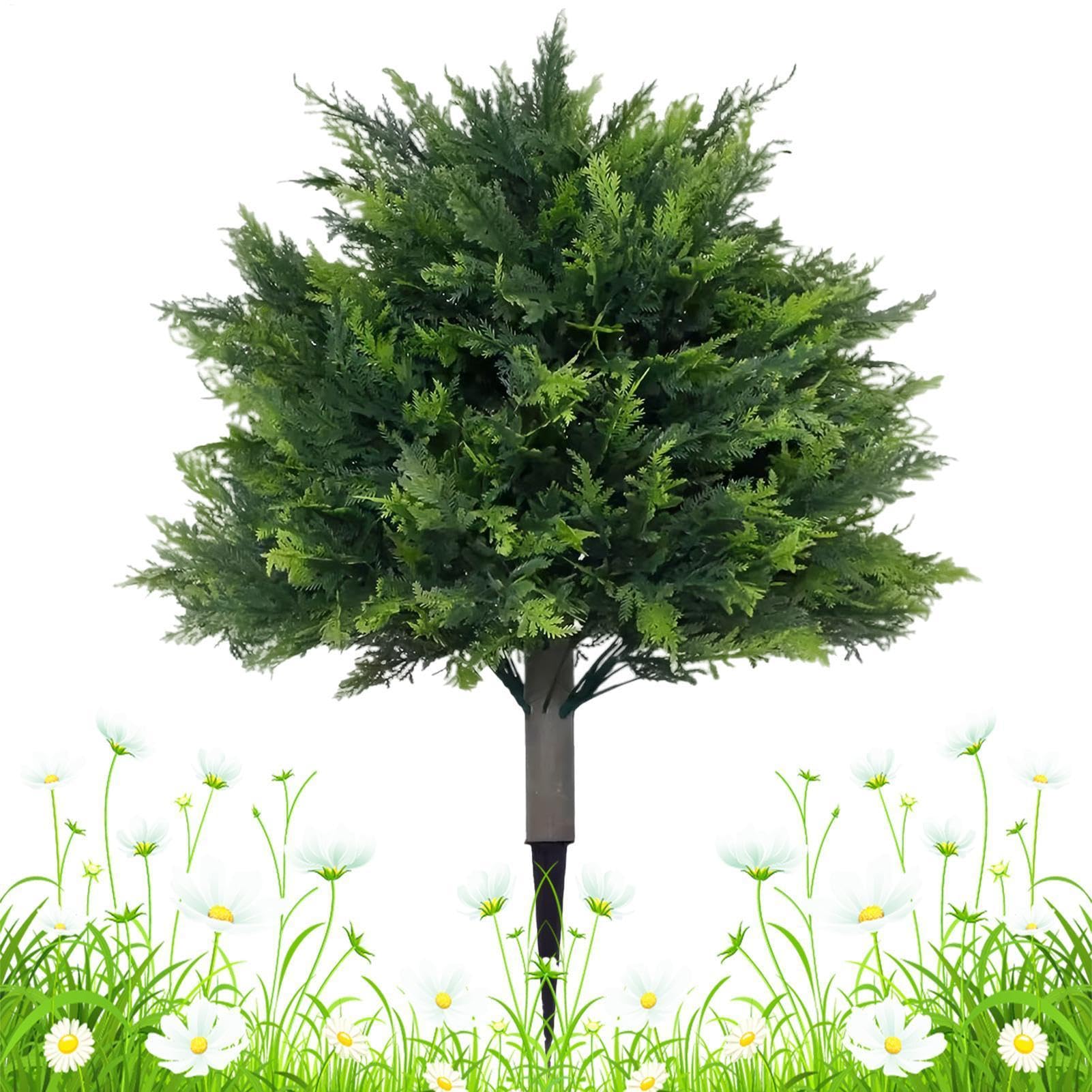 Planta decorativa exterior de 60cm con estaca para porche y patio trasero