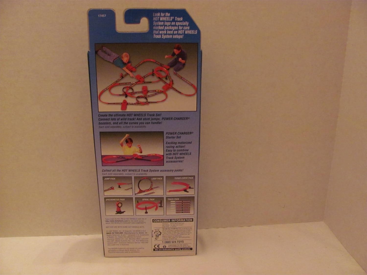 Vintage - Hot Wheels - RACING WORLD - 5 Car GIFT PACK (Each is 1:64 Scale Die Cast Metal Car) - 1997 - by MATTEL / (Made in Thailand / For Ages Over 3 Years)