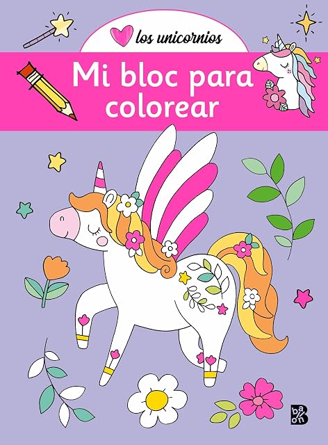Portada de Unicornios - Mi Bloc para Colorear