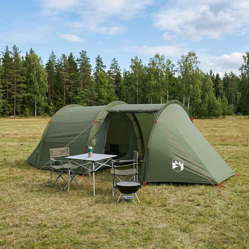 Namiot 410 x 175 x 105 cm oliwkowozielony poliester i stal