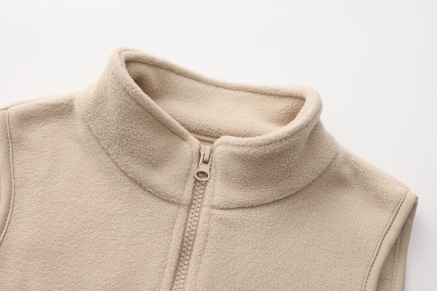 ACESTAR Boys Girls Polar Fleece Vest – Kids Sleeveless Jacket, Full Zipper and Pockets, Warm Winter Outerwear (3-12 Years) - Image 3