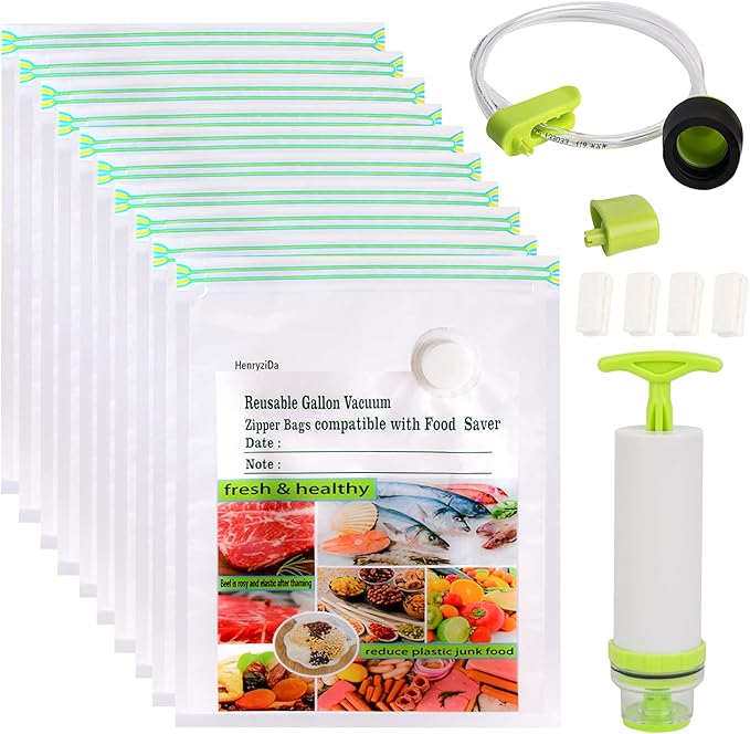 10 Vacuum Sealer Bags Compatible with FoodSaver Vacuum