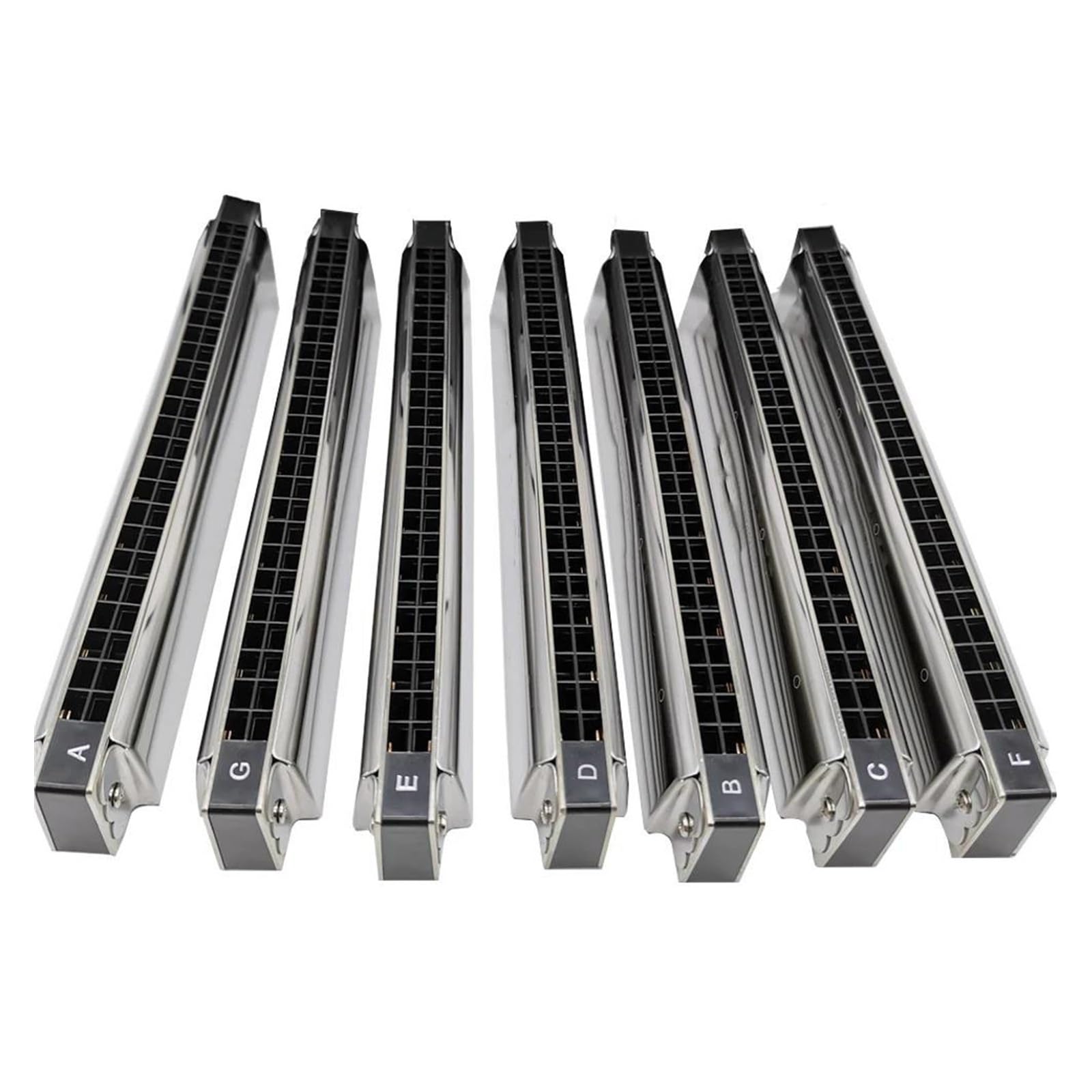 Profesjonalny Instrument Harmonijkowy 24 Otworowa Harmonijka G Instrument O Równym Tonie Srebrny