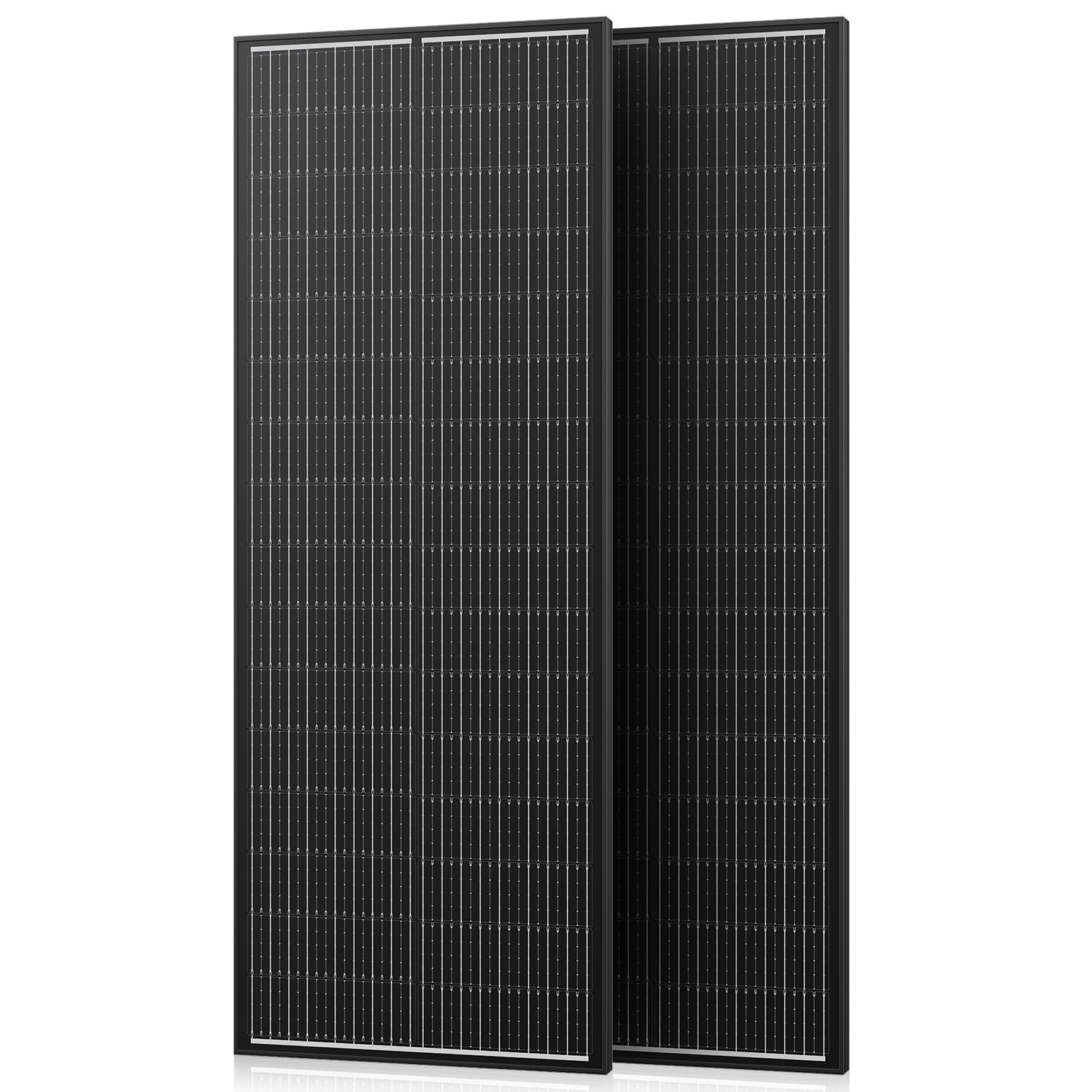 Solarpanel 300w, 2 x 150w Hohe Effizienz Monokristalline Solarmodul, Aluminium Frame Solar Panel, 12V/24V PV Modul Ideal for balkonkraftwerk, Hausdach