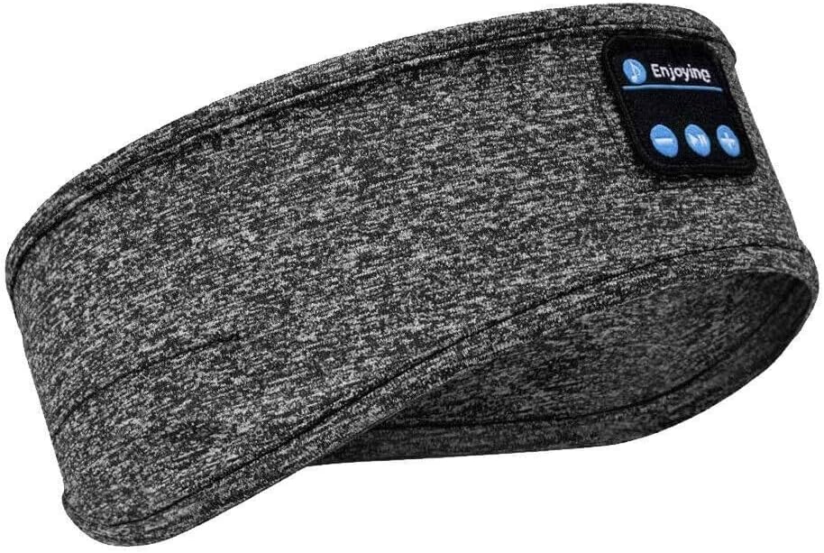 Sleeping Headphone, Overhead Headband, Eye Mask Headphones, 2026 Bluetooth 5.4 Wireless, Stereo Earphone, Music Headband for Side Sleepers Sports Headphone Outdoor Grey