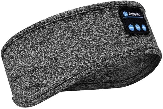 Sleeping Headphone, Overhead Headband, Eye Mask Headphones, 2026 Bluetooth 5.4 Wireless, Stereo Earphone, Music Headband for Side Sleepers Sports Headphone Outdoor Grey