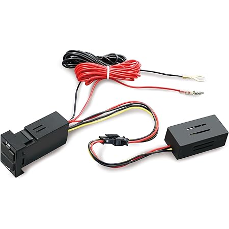 Amazon 槌屋ヤック 電源ソケット アクア専用 Usbポート2 Sy ソケット分配器 車 バイク