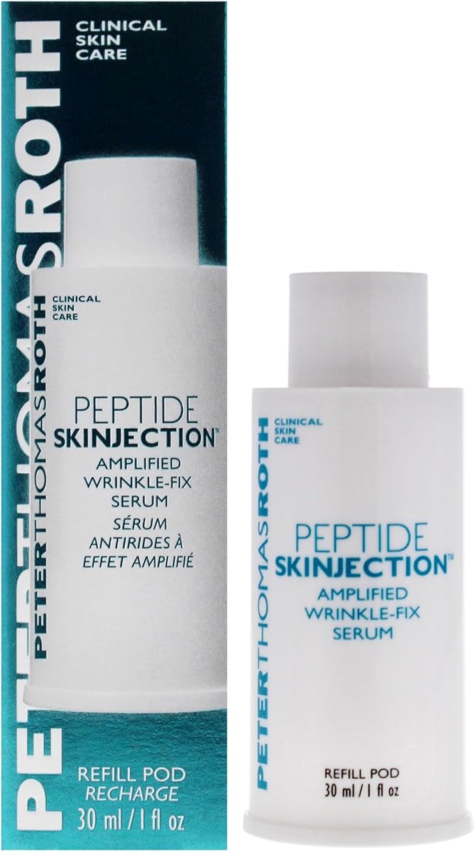 Peptide Skinjection Amplified Wrinkle-Fix Serum Refill Pod for 1 Fl Oz Bottle, suero clínicamente probado para antienvejecimiento y pérdida de firmeza, para todos los tipos de piel (salud y belleza)