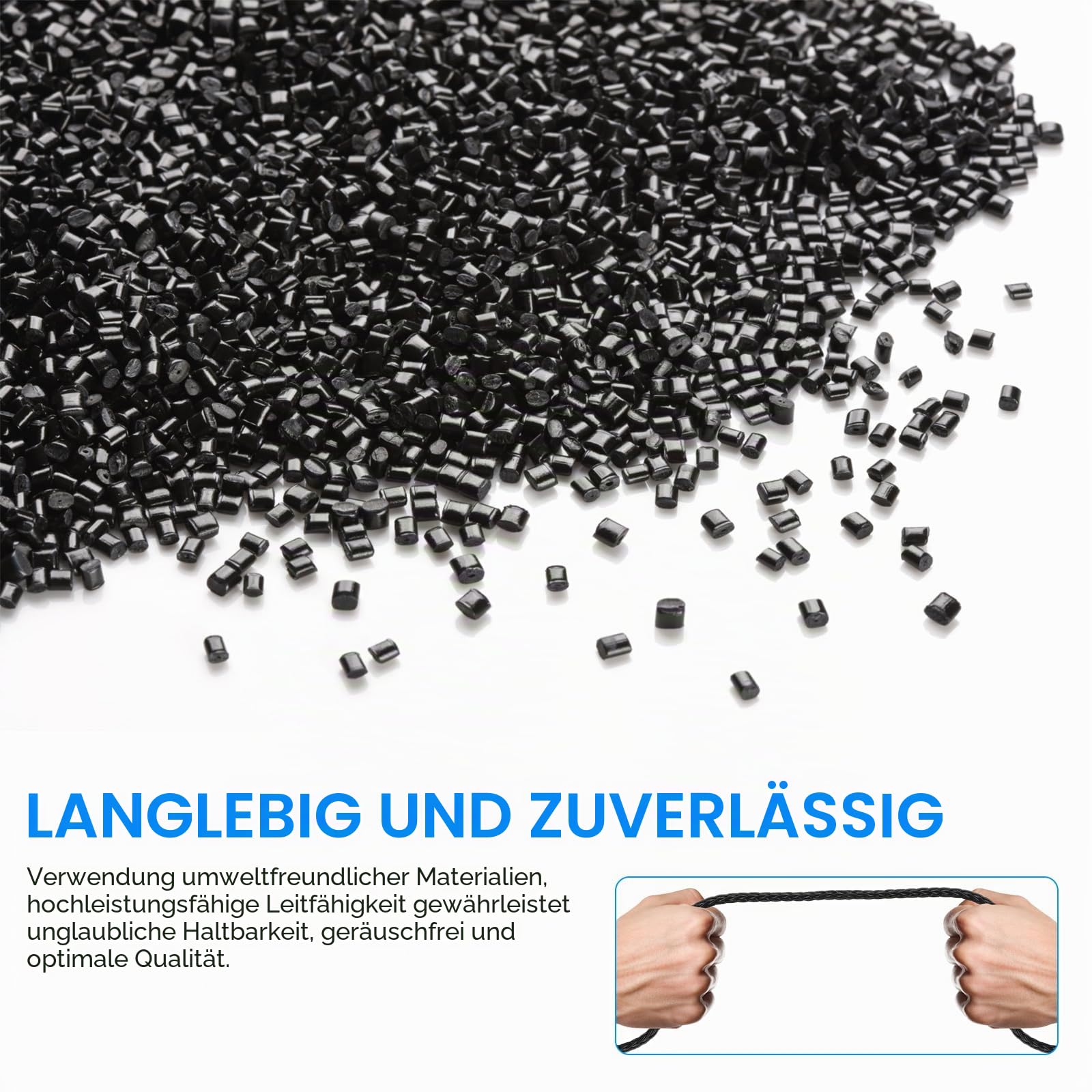 Toxaoii Ersatz-HD600-Audiokabel, 4-poliges XLR-Kabel, kompatibel mit Sennheiser HD6XX HD660s HD650 HD600 HD565 HD580 HD58X Kopfhörerkabel (1,8 m)