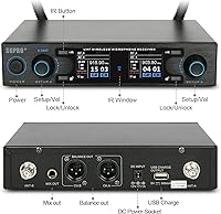 Vista 7 de Micrófono para Saxofón Inalámbrico Condensador de Cuello de Ganso Sistema para En Vivo y Grabación Micrófono de Clip para Instrumentos de Metal