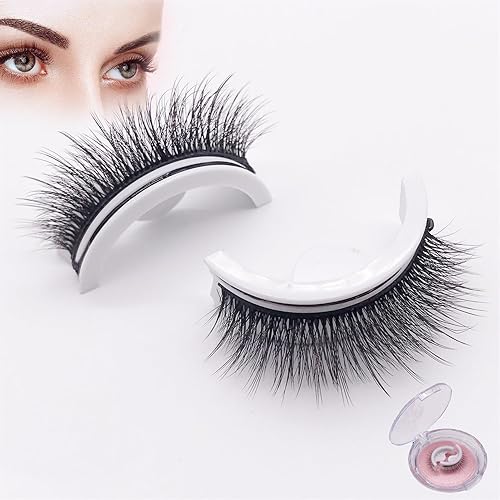 Miniatura 8 de Banrlopu - Pestañas autoadhesivas reutilizables de Banrlopu, 5 pares de pestañas autoadhesivas Glazyboo, pestañas autoadhesivas naturales para