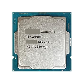 Computer, CPU processor, central unit of proce c I3-10100F I3 10100F 3.6 GHz 4-core 8-thread CPU processor L2 = 1M L3 = 6m 65W LGA 1200 Desktops, Tablets, Laptops,