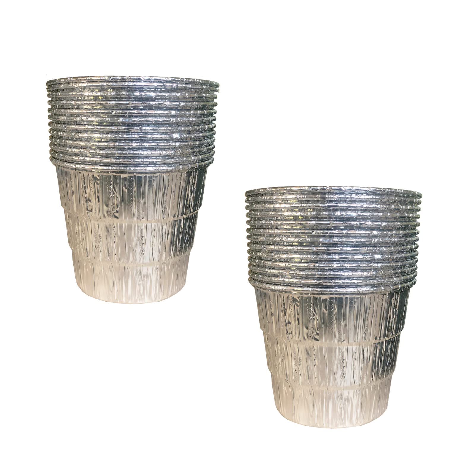 DONSIQIZZ 25 Pack Grease Bucket Liner for Traeger Pro Series 575 780, 20 22 34 Series, Ironwood 650 885, Z Grills, Green Mountain Grills, Grill Drip Tray for Traeger BAC407z Disposable Foil