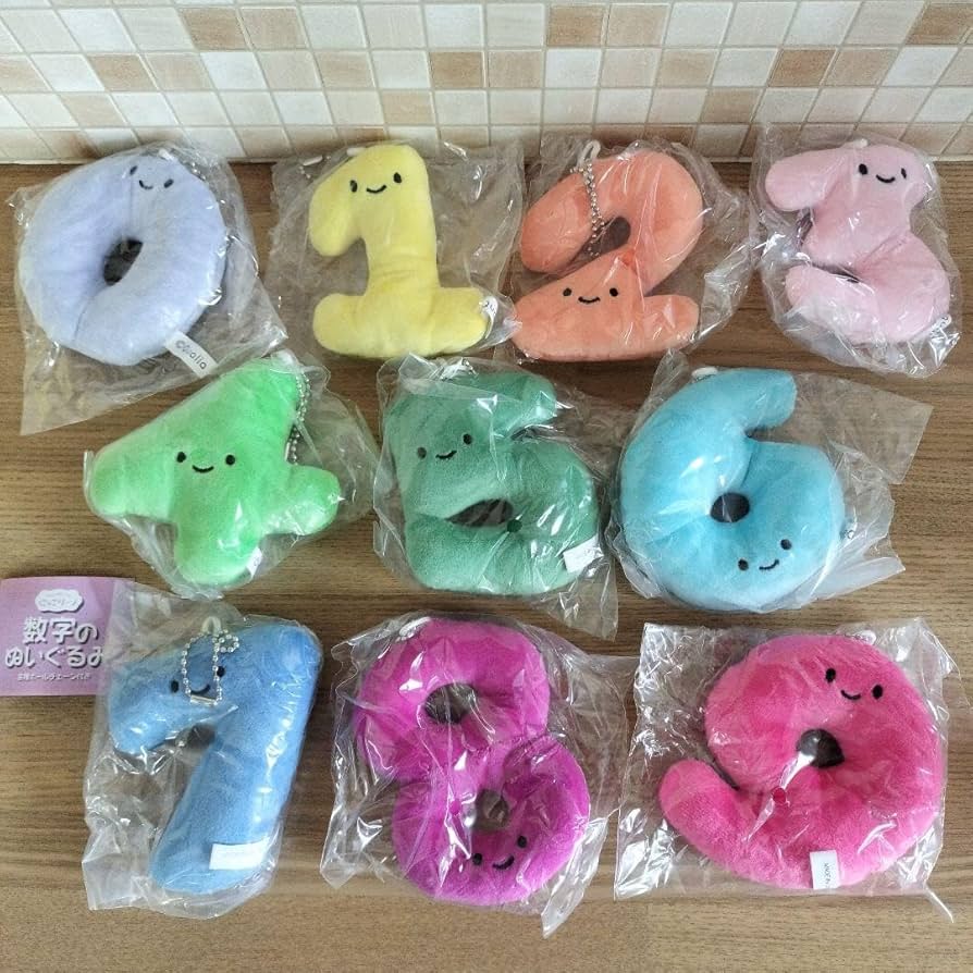 ぬいぐるみ・マスコット 123456 Amazon.co.jp: にっこりーノ 数字のぬいぐるみ 全10種