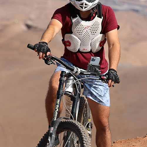 Miniatura 6 de Soporte de teléfono para bicicleta, giratorio de 360, ampliable, universal, para bicicleta, motocicleta, scooter, accesorios para manillar, soporte