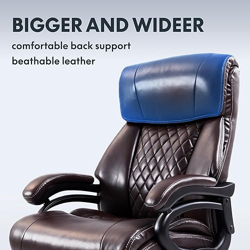 Miniatura 8 de FLEXISPOT Silla de oficina grande y alta de 500 libras para personas pesadas, silla de computadora resistente con brazos estables, soporte lumbar