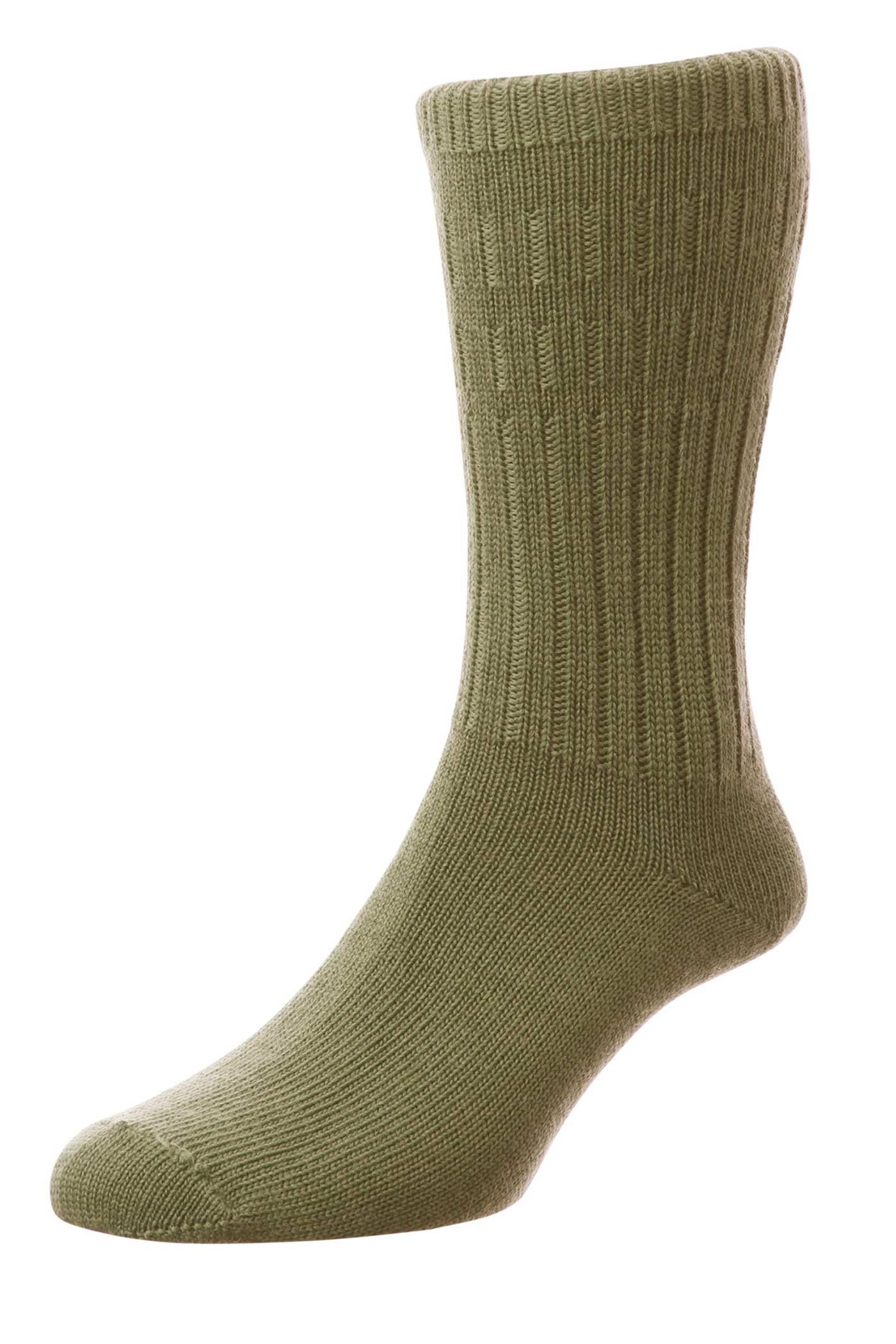 Hj Hall Unisex Olive Softop Thermal Mens Socks Size Hj95 (6-11, )