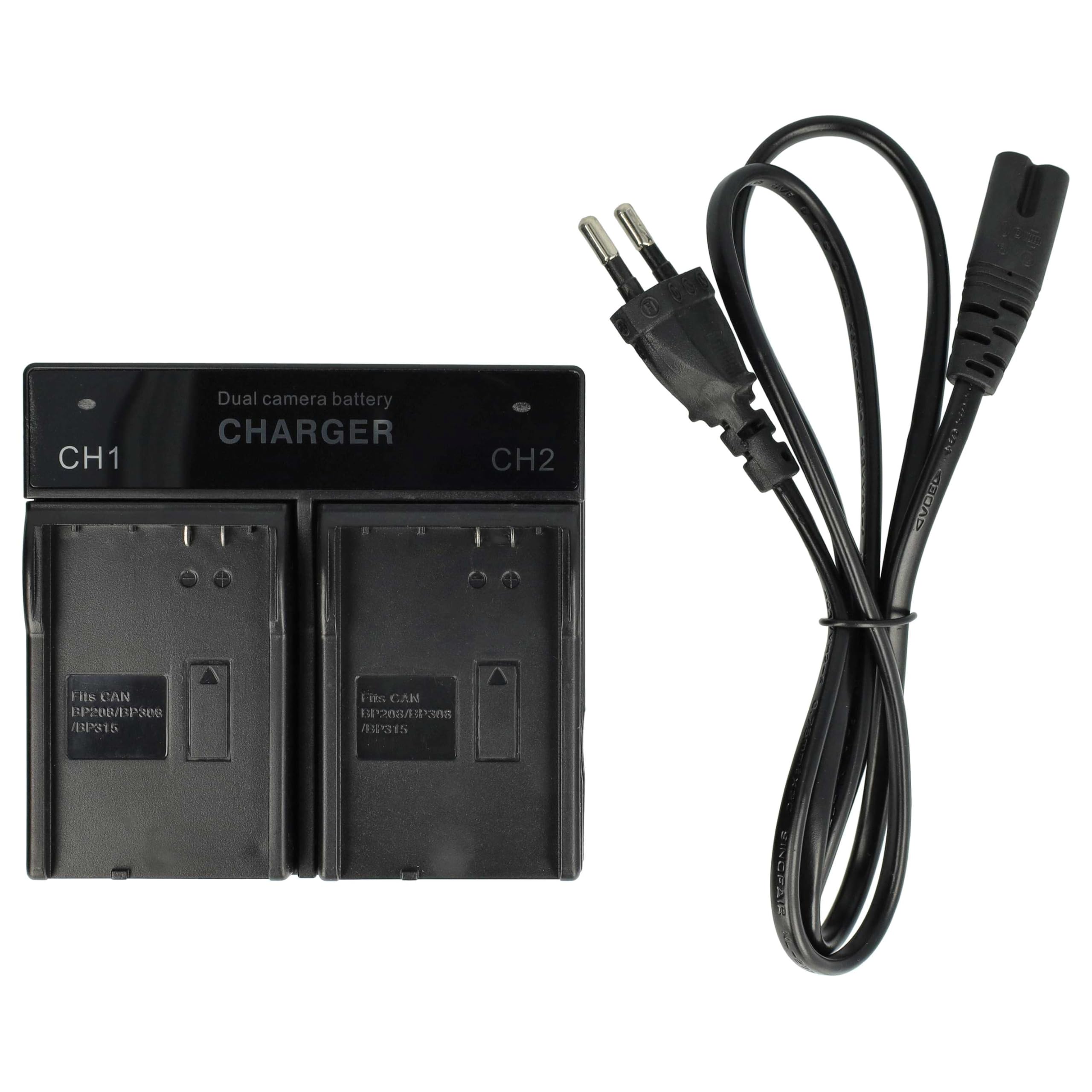 Caricabatterie Compatibile Canon DC10 DC100 DC20 DC21 DC40 DC50 - Stazione Ricarica Con Adattatore Auto - Foto 3