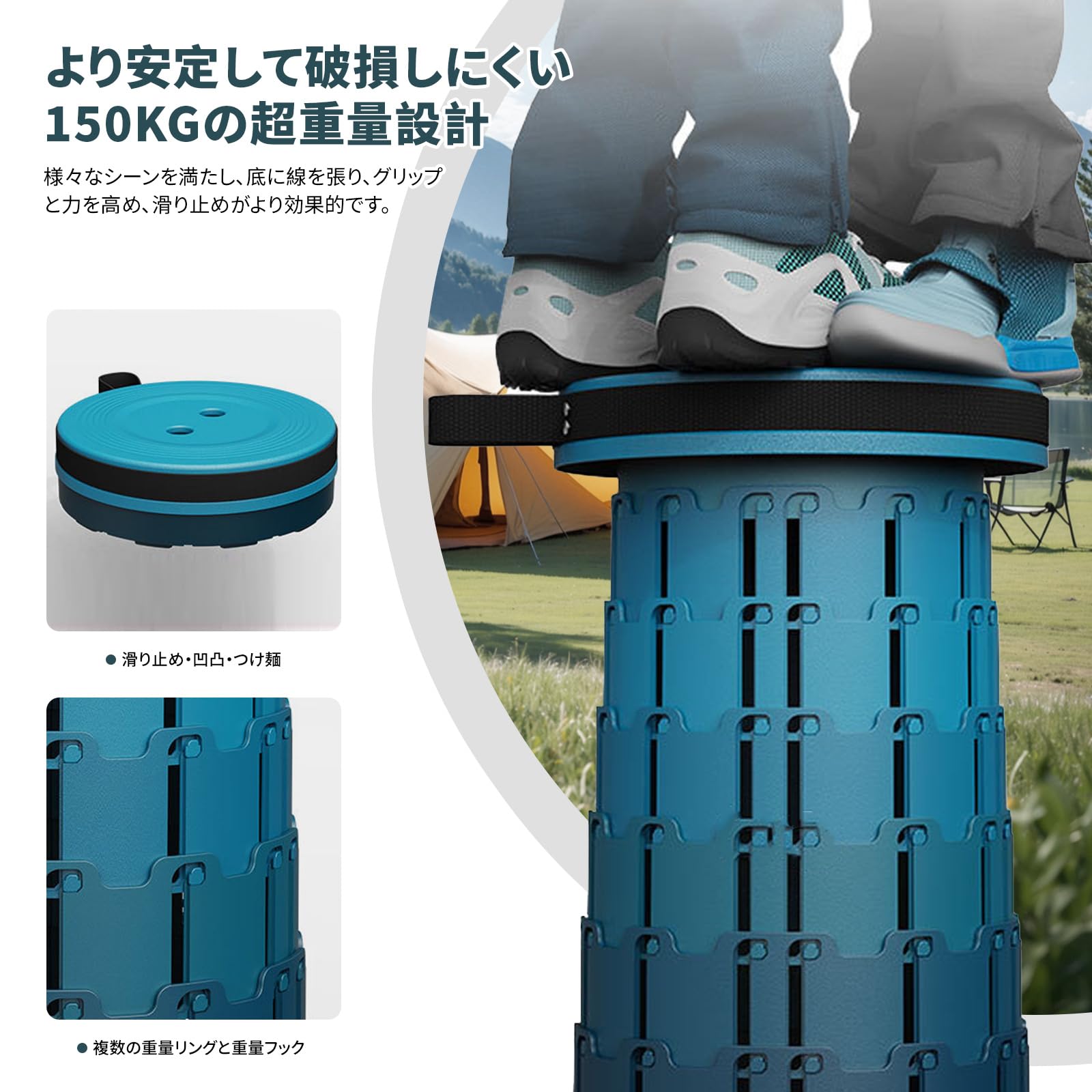 Amazon.co.jp: アコーディオン 椅子 折りたたみ椅子 折り畳みイス 軽量