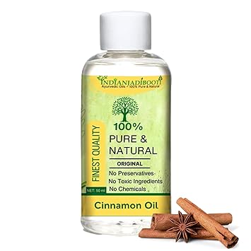 IndianJadiBooti Cinnamon Essential Oil (Cinnamomum zeylanicum/Cinnamomum cassia) – 100% Pure & Natural | Dalchini Tel | 100 ML