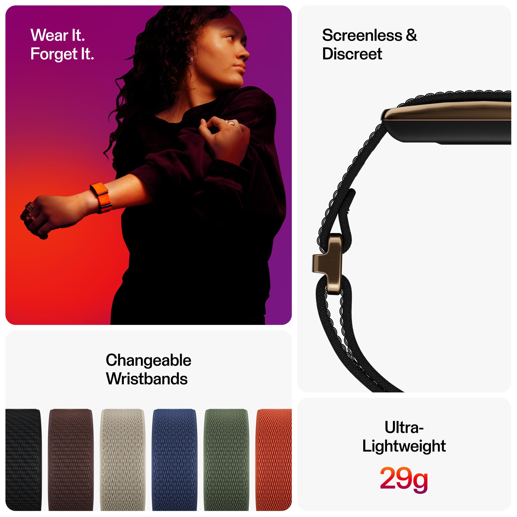 Polar Loop – Smart Screen-Free Wearable Health & Fitness Band mit Herzfrequenz 24/7, Schlaf- und Aktivitätsüberwachung, automatische Trainingserkennung, kein Abonnement, Batterie