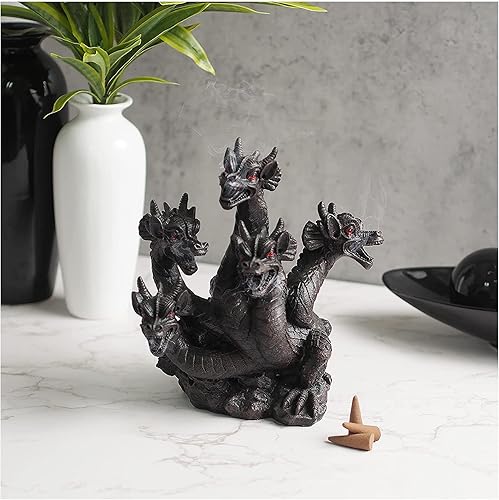 Miniatura 9 de Hosley Estatua de decoración de dragón de resina de 85 pulgadas de alto quemador de cono de incienso soporte de dragón ahumador Ideal para spa y