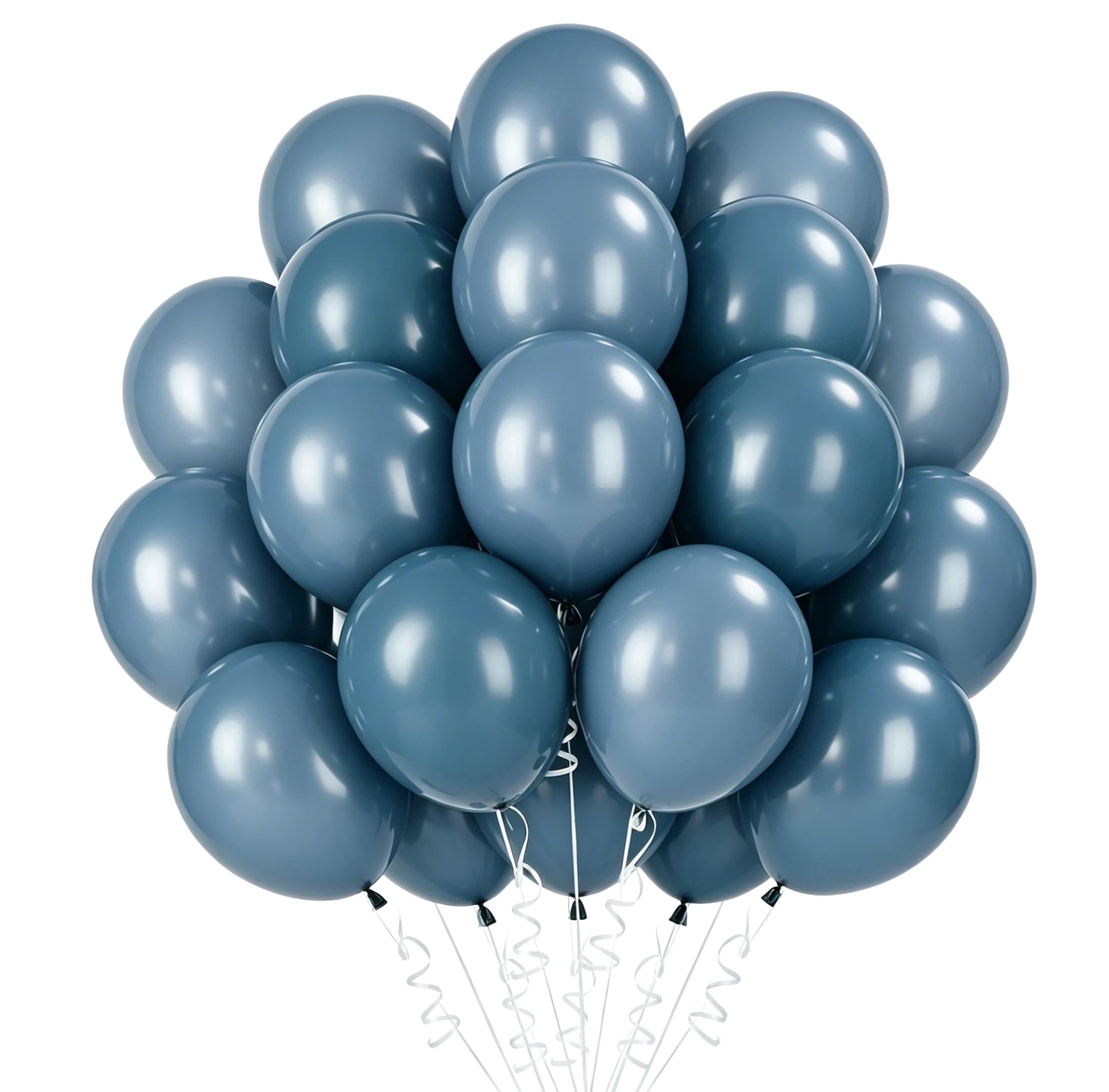 Balloons Smog Blue, Pack of 50 Smog Blue Balloons, 12 Inch Latex Balloons Birthday, Balloon Party Decoration Birthday Wedding Festival Anniversary Decoration — image 1