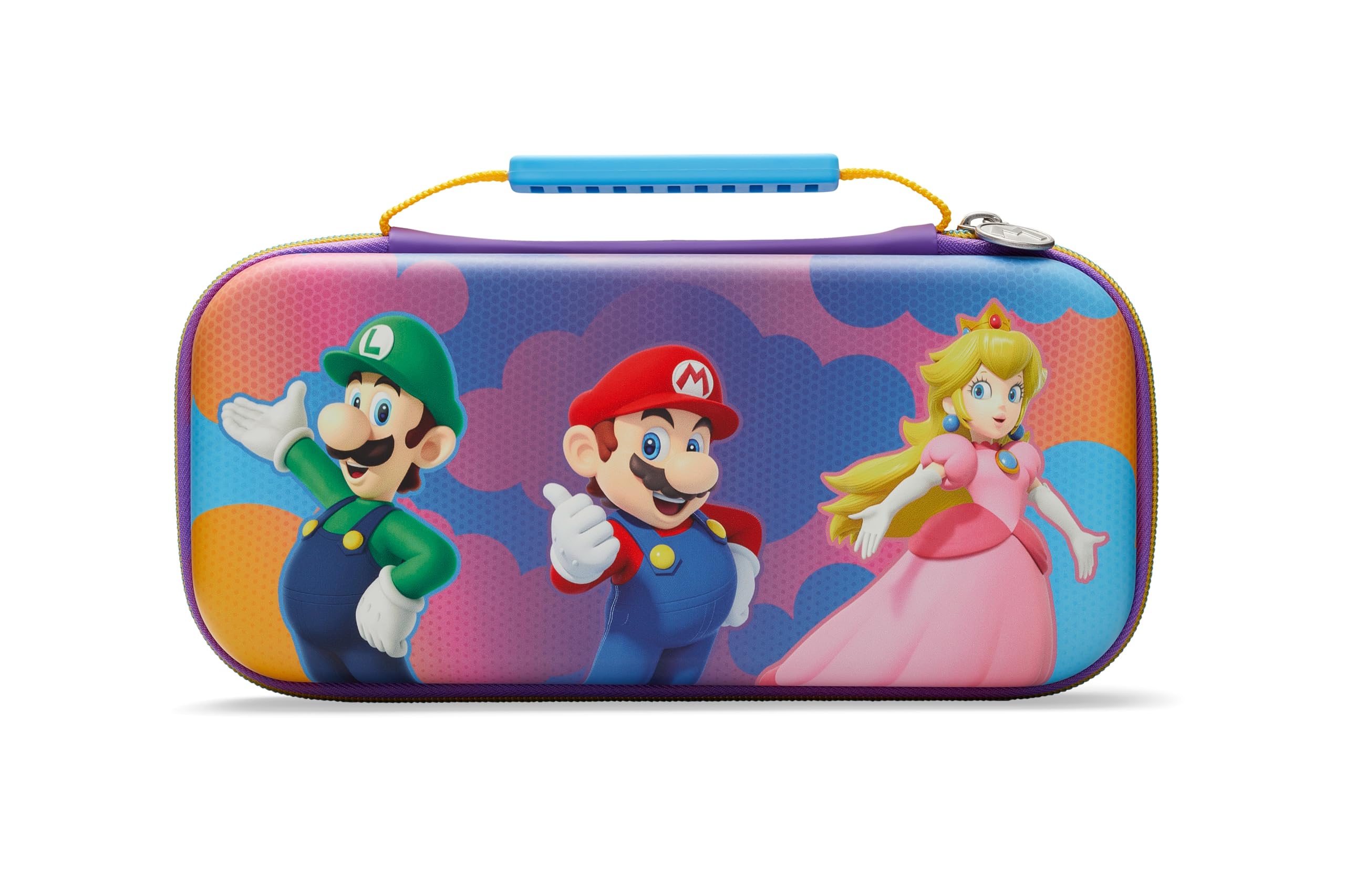 PowerA Protection Case für Nintendo Switch - OLED Modell und Nintendo Switch Lite - Farbspritzer-Helden (Hart, Reißverschluss, Kunststoff, Color Splash Heroes)