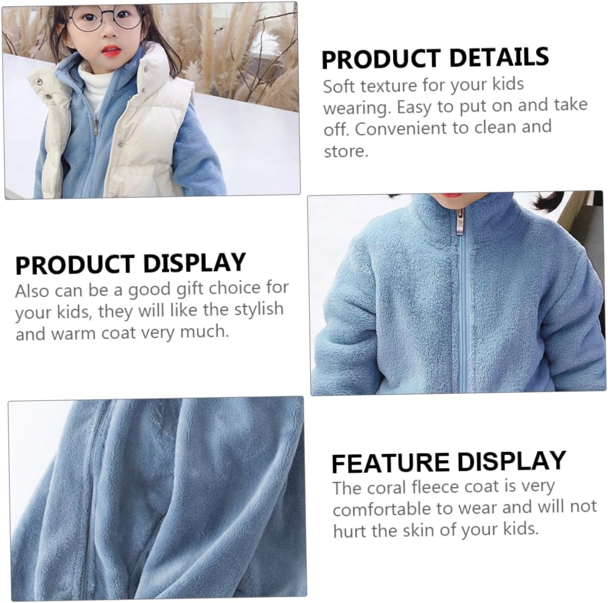 Fleece Children's Coat Boys Hoodie Jacket Girl Fluffy Clothes Autumn Winter Coat Girl Cardigan Winter