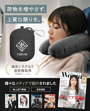 MinimalU+ Neck Pillow, Ideal Compact, Airplane Travel, Comfortable Goods, Travel Sleeping Workshop Dark Gray
