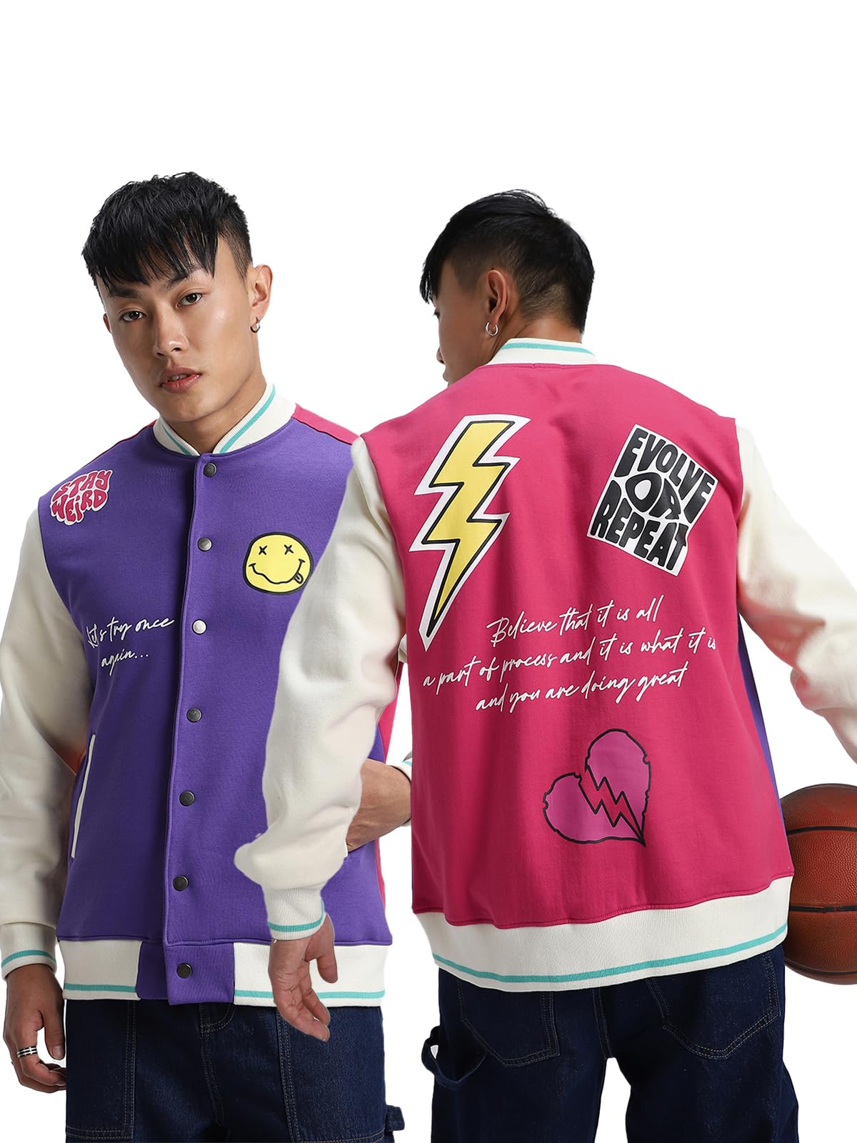 veirdo Cotton Polly Fleece Regular Fit Multicolor Printed Jacket for Men (VJK0423OWPT29)-picture-34