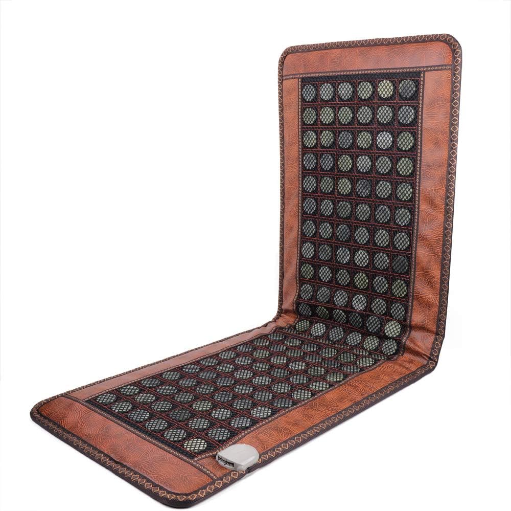 Exclusive Discount 60% Price Natural Jade Stone Heating Pad Mat 50cmx150cm Tourmaline Natural Jade Negative Ions Infrared Pad for Relieve Stress Electronic Instructions