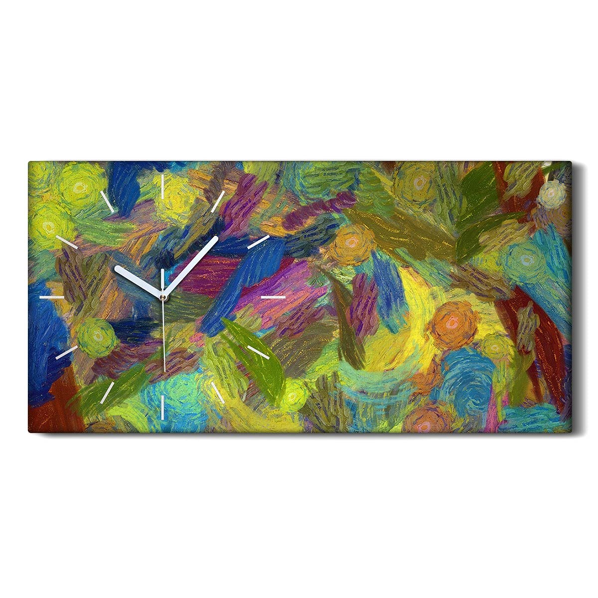 Horloge sur Toile sans bruit pour chambre tableau moderne 60x30