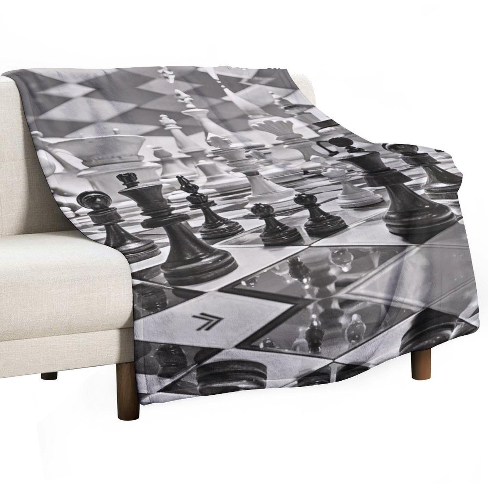 Couverture d'échecs super douce le cadeau réconfortant idéal pour toutes