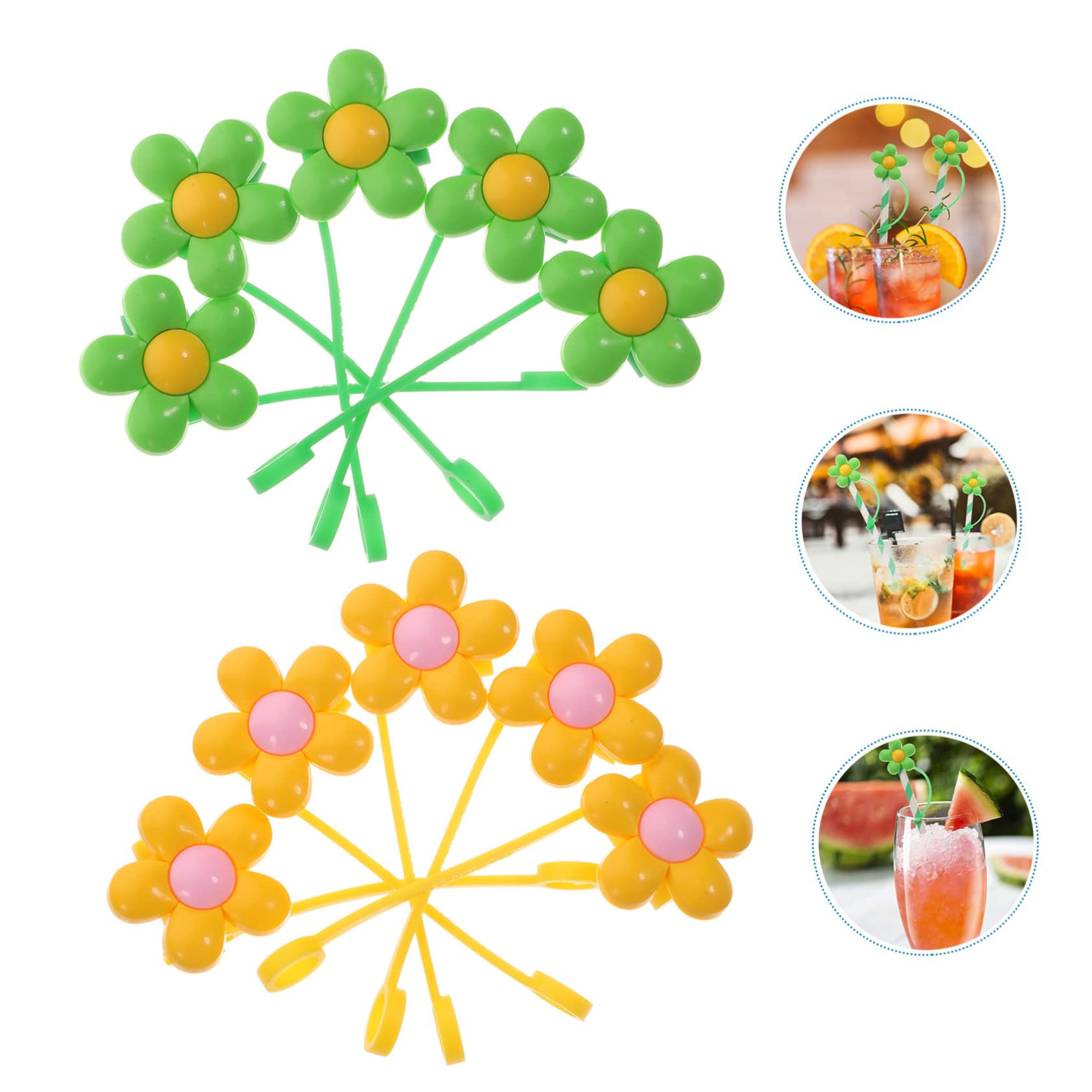 Alipis 5 Set Di Cannucce Di Ricambio Per Cannucce Punte Per Riutilizzabili 10 Pezzi*5