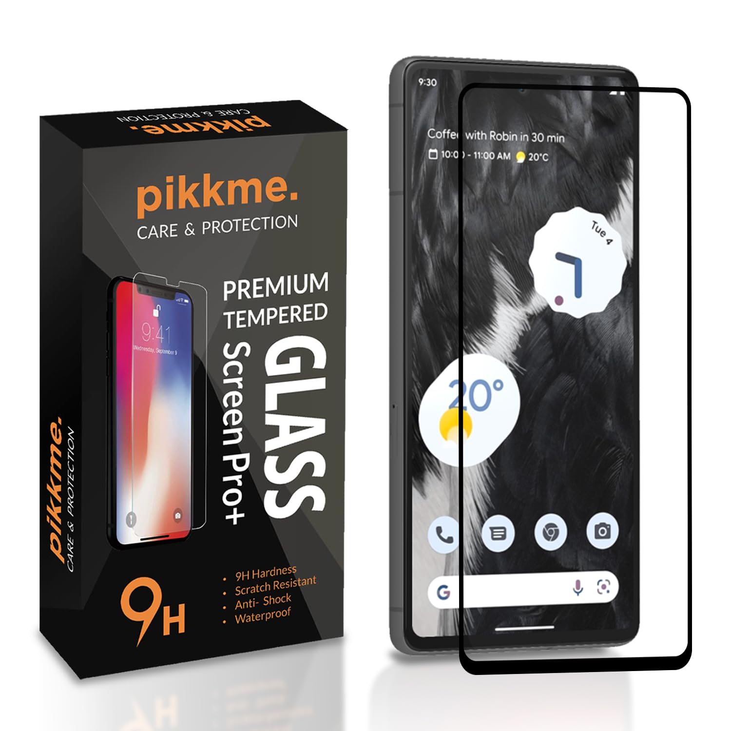 Pikkme Tempered Glass Screen Protector For Google Pixel 7 Edge to Edge Coverage with Easy Installation kit (B0D9LM7WMT) Amazon Price History, Amazon Price Tracker